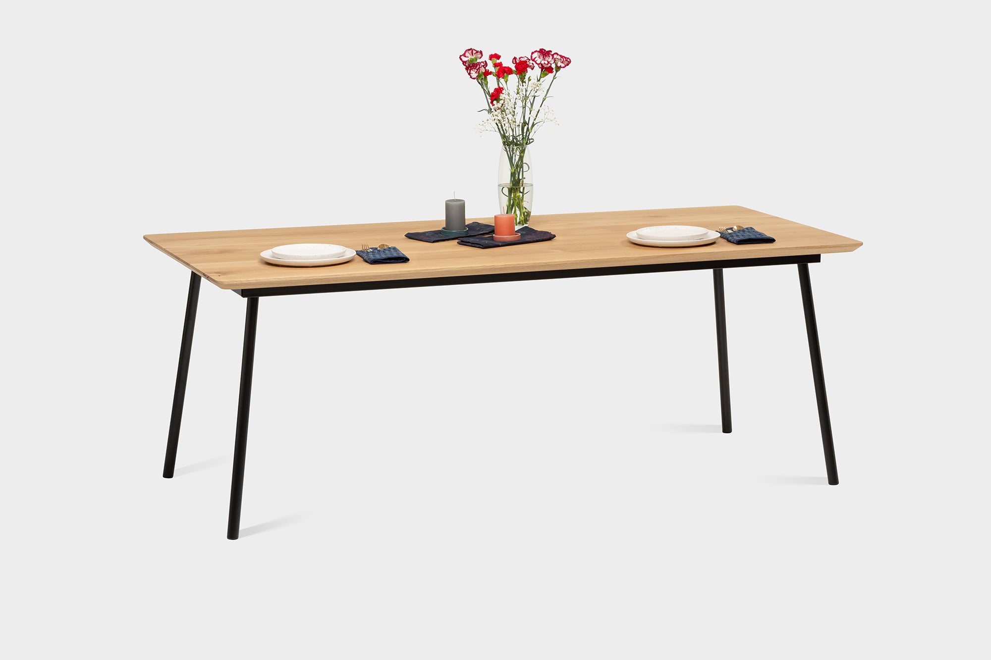 MARTA S |  Table à manger Chêne | 220 x 90 x 3 cm | B12 Stock