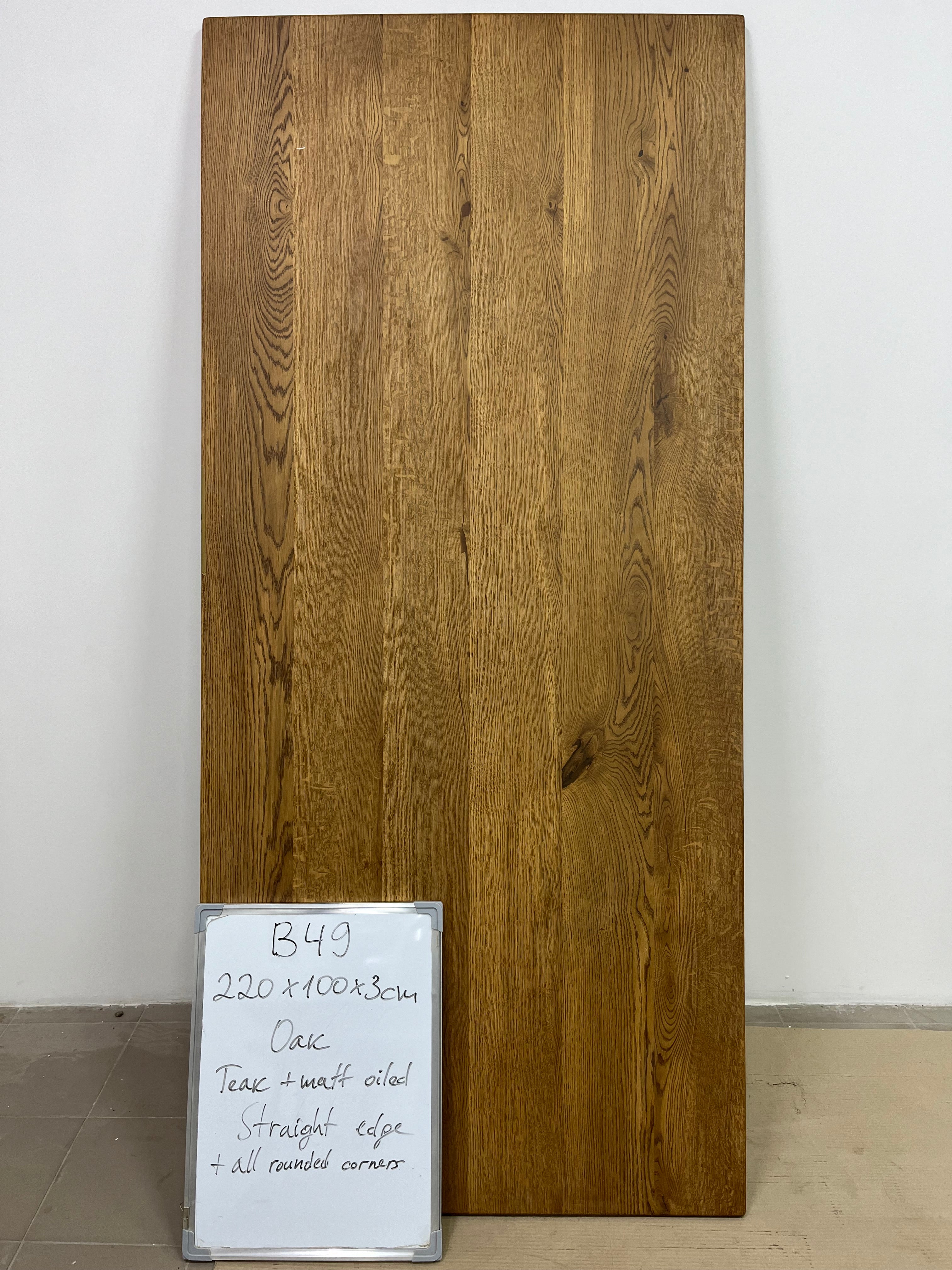 Plateau de table | Chêne | 220 x 100 x 3 cm | B49 Stock