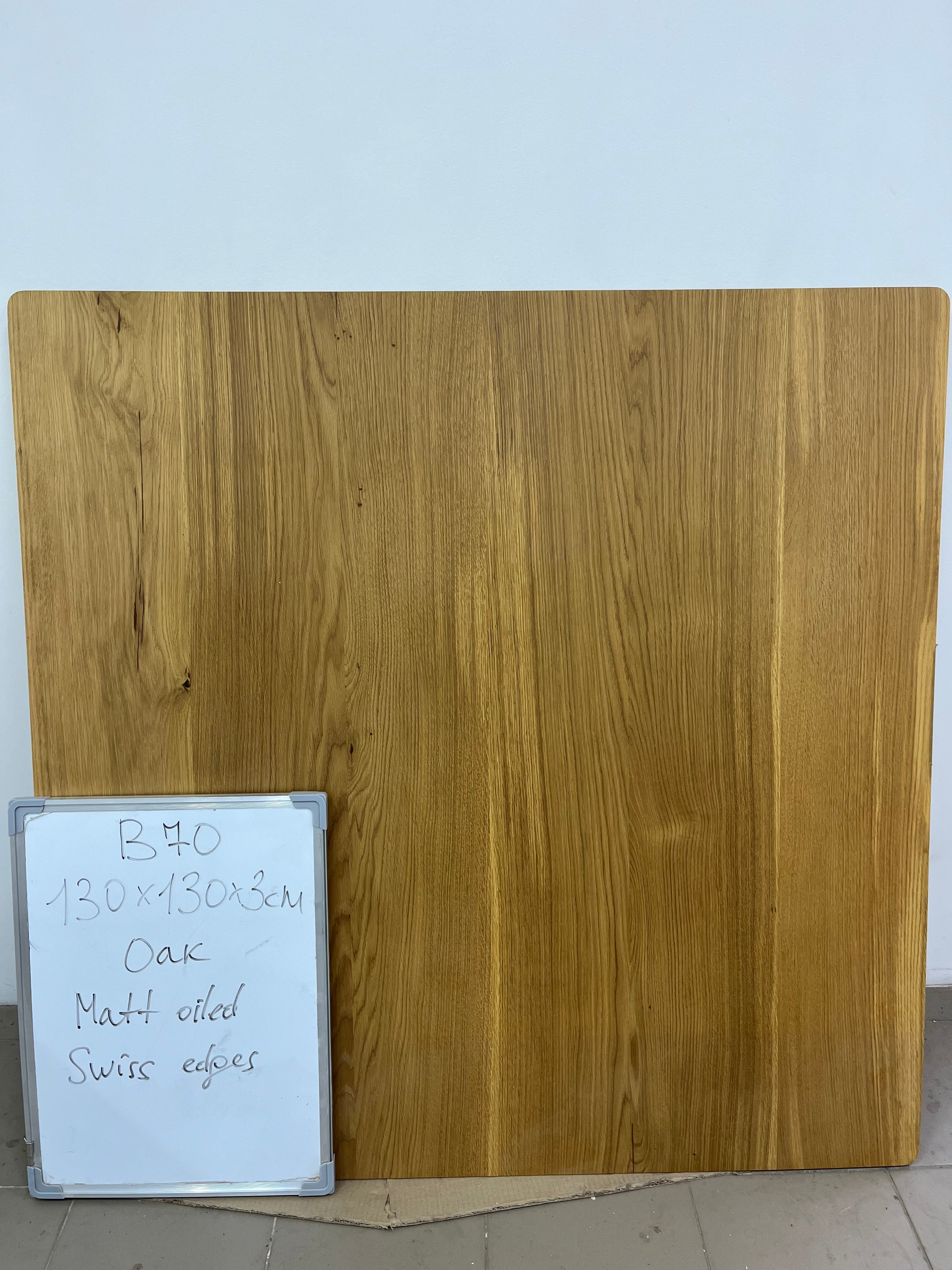 Plateau de table | Chêne | 130 x 130 x 3 cm | B70 Stock