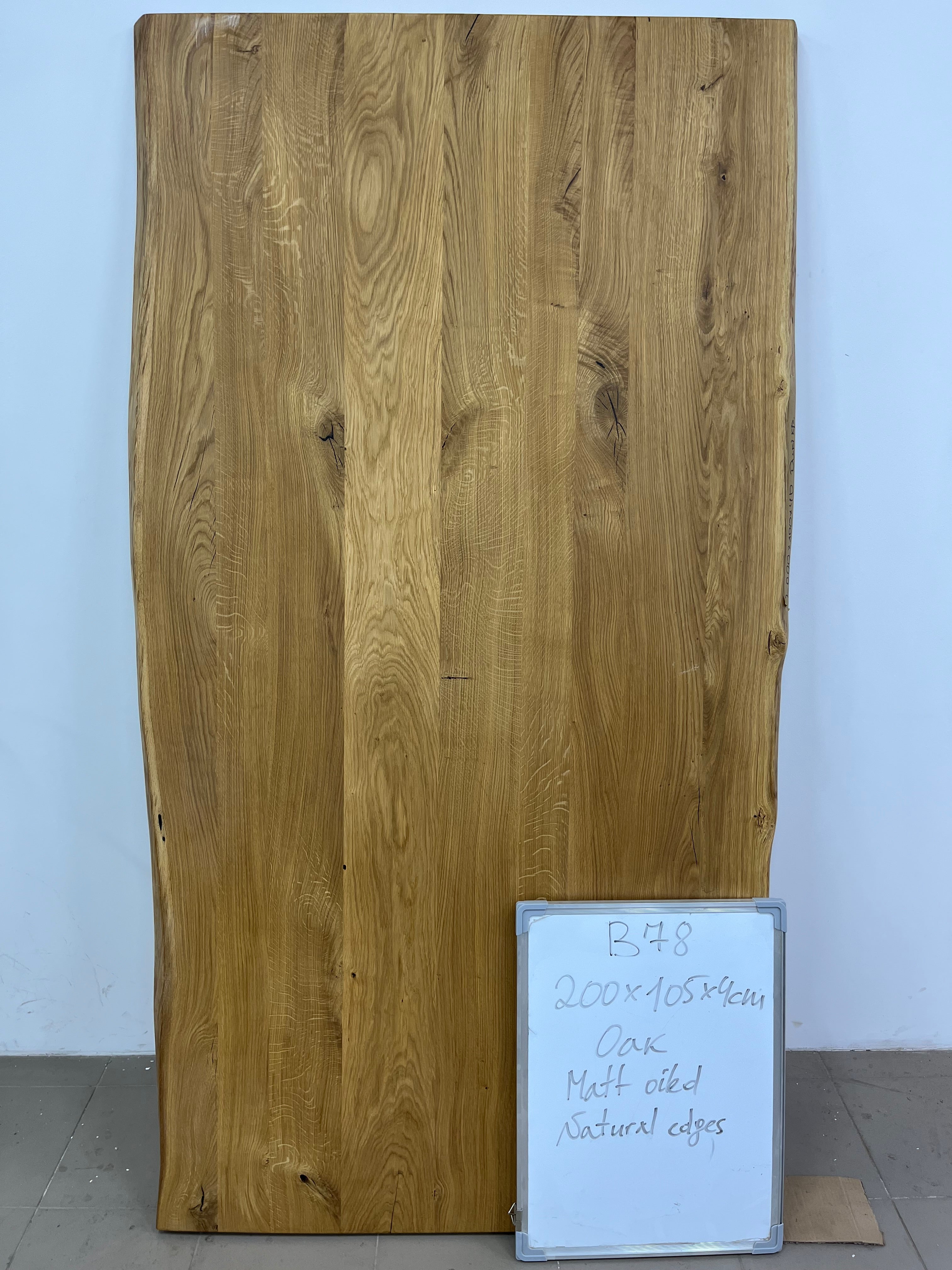 Plateau de table | Chêne | 200 x 105 x 4 cm | Stock B78