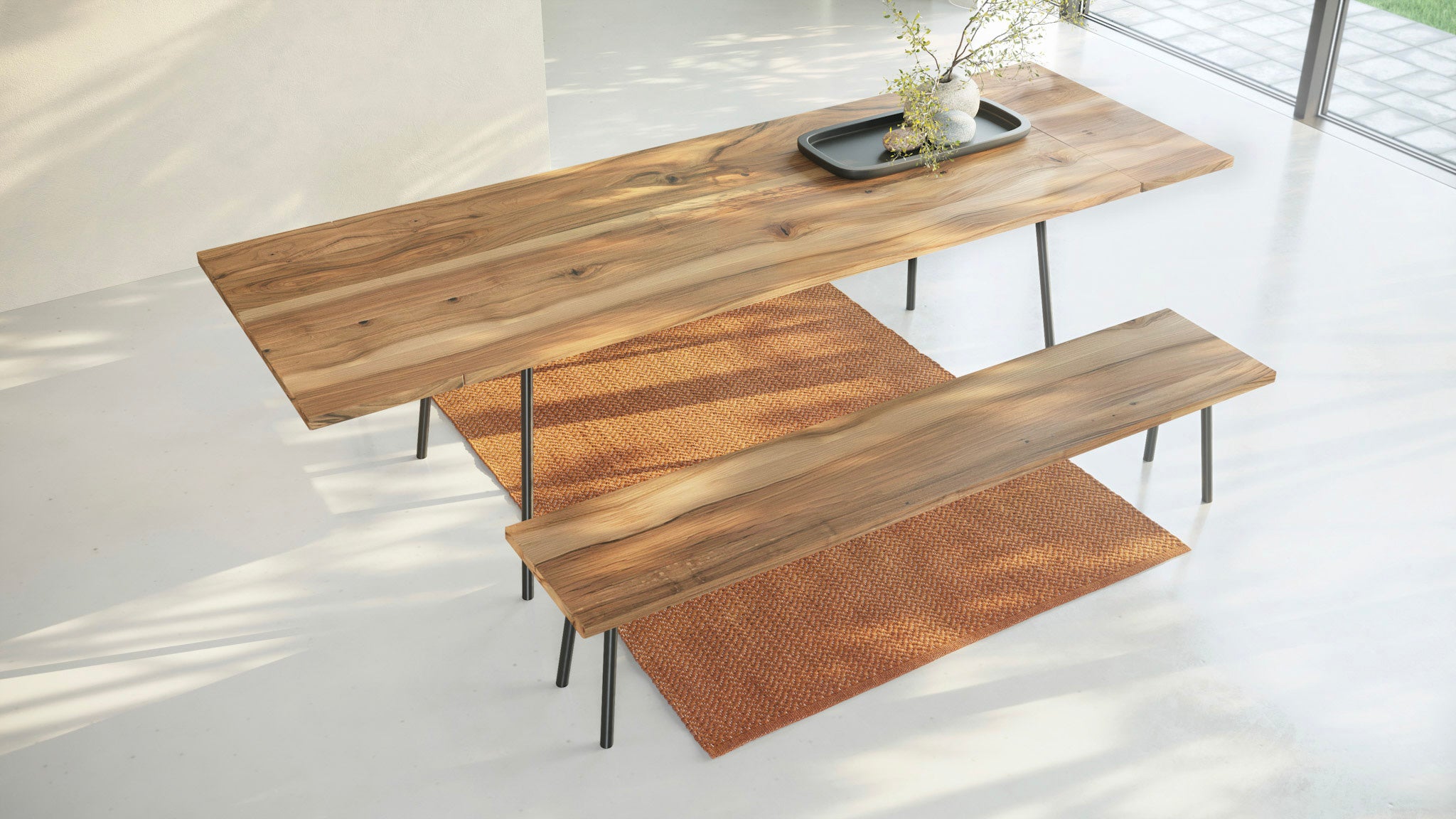 MARTA | Walnut Extendable Dining Table
