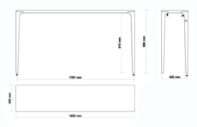 LÜNA | Table Console en Chêne image 4