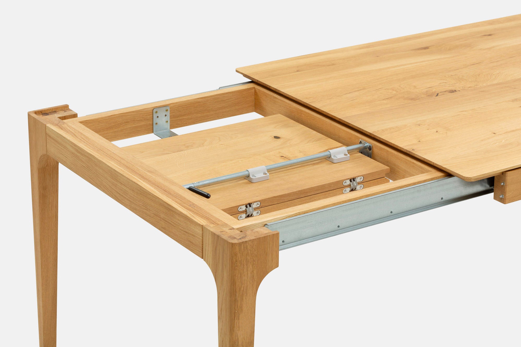 CAROLINA | Uitschuifbare eettafel van eikenhout