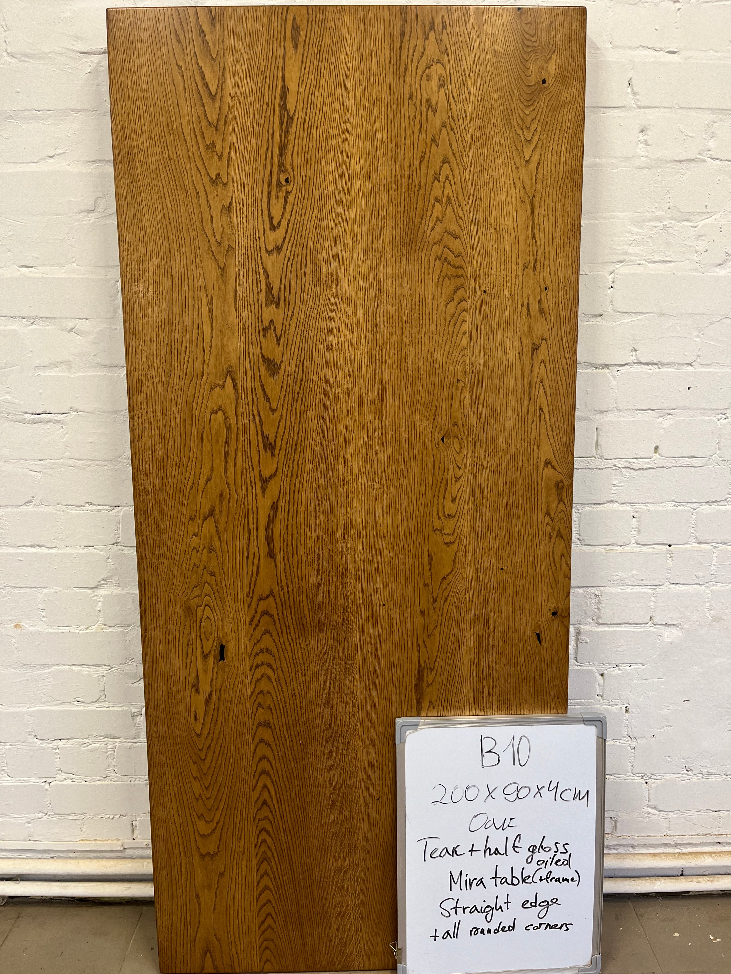 MARTA S | Table à manger Chêne | 200 x 90 x 4 cm | B10 Stock