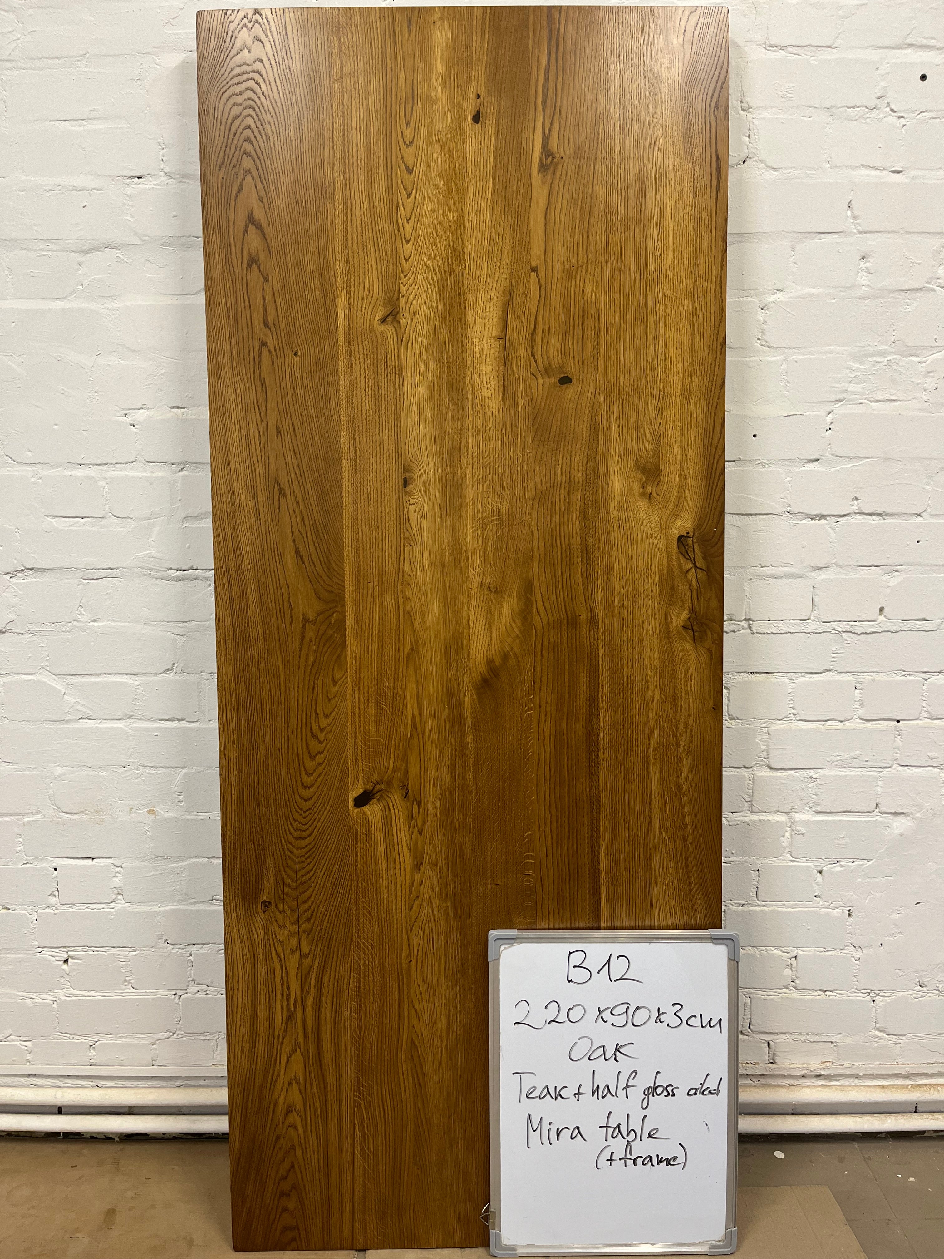 MARTA S |  Table à manger Chêne | 220 x 90 x 3 cm | B12 Stock