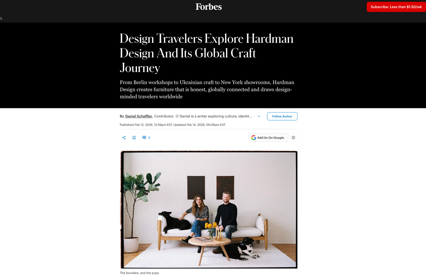 Design Travelers entdecken Hardman Design und seine internationale Handwerksreise