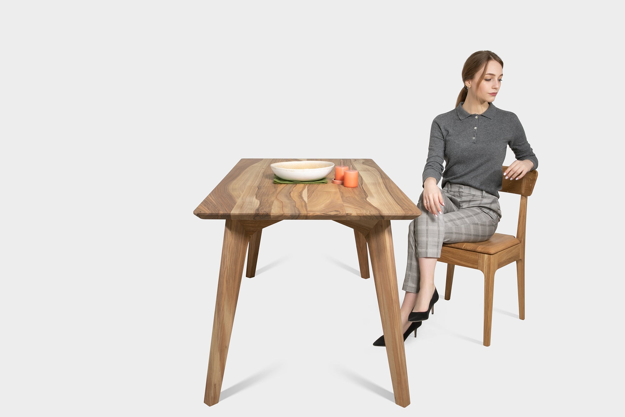 Table à manger extensible en Noyer |  AMBER S
