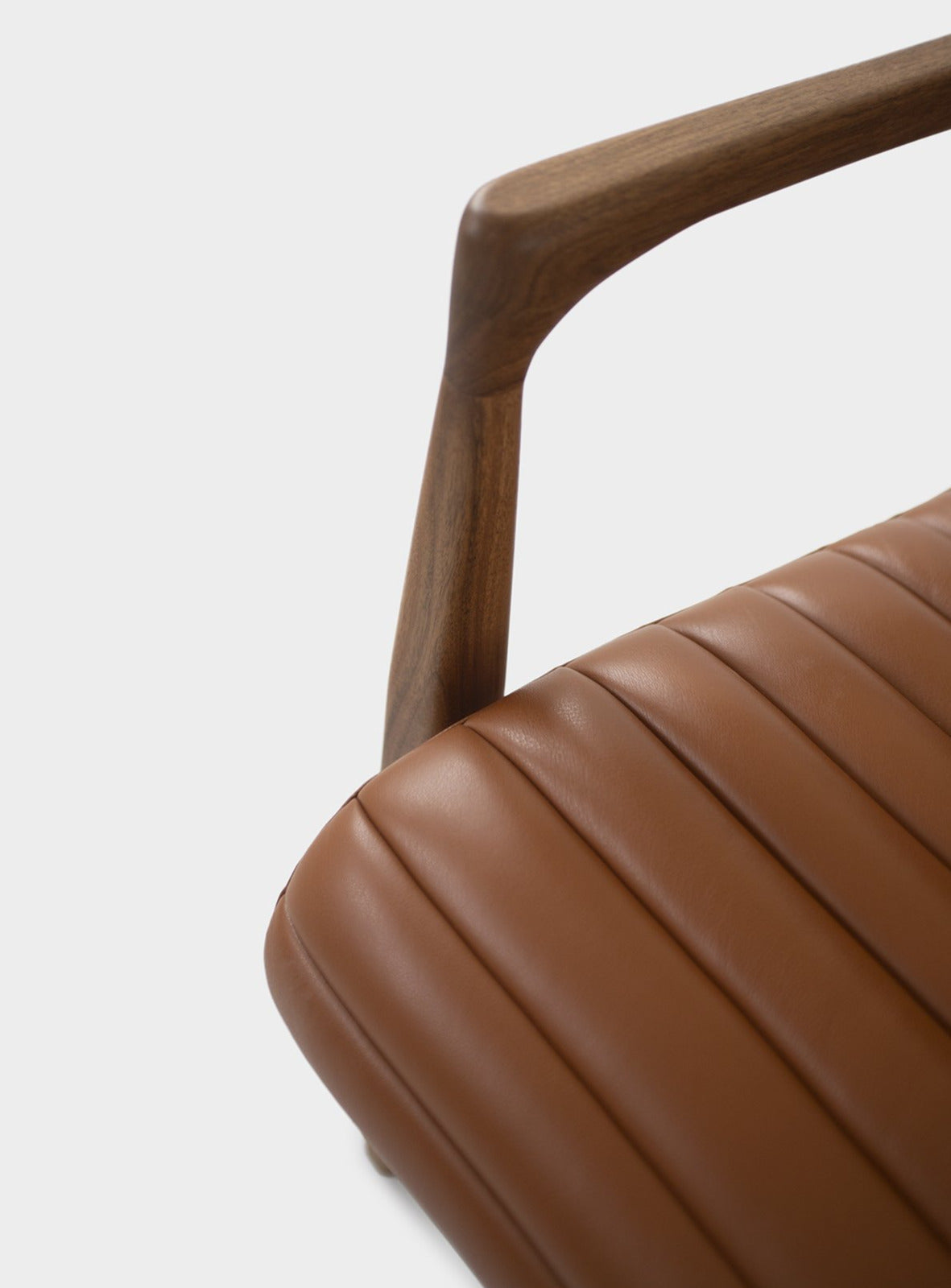 Modern Armchair and Ottoman in Spanish Leather or Wool | LAICA Armchair-Hardman Design